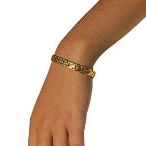 Vintage Gold panther link bracelet